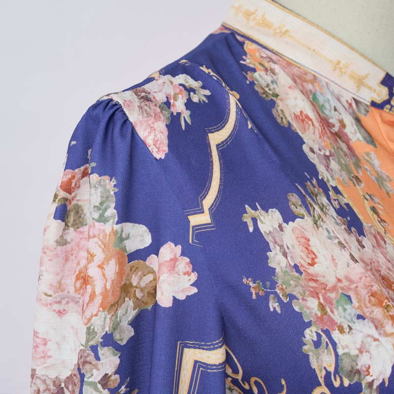 Spring and Autumn Floral Daily Maxi Dress: Long Sleeve - Image 8