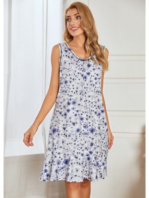 Add a Touch of Freshness to Your Sleep Routine with this Floral Homewear Nightdress!