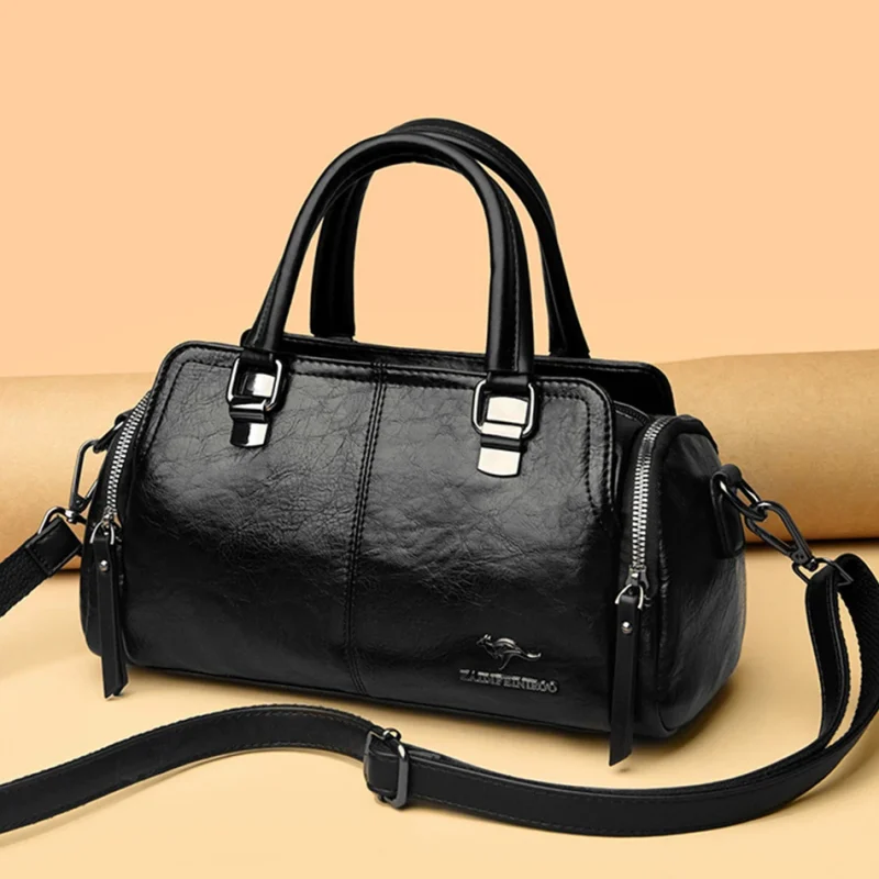 High Quality Ethical Leather Crossbody: Vintage Chic - Image 2