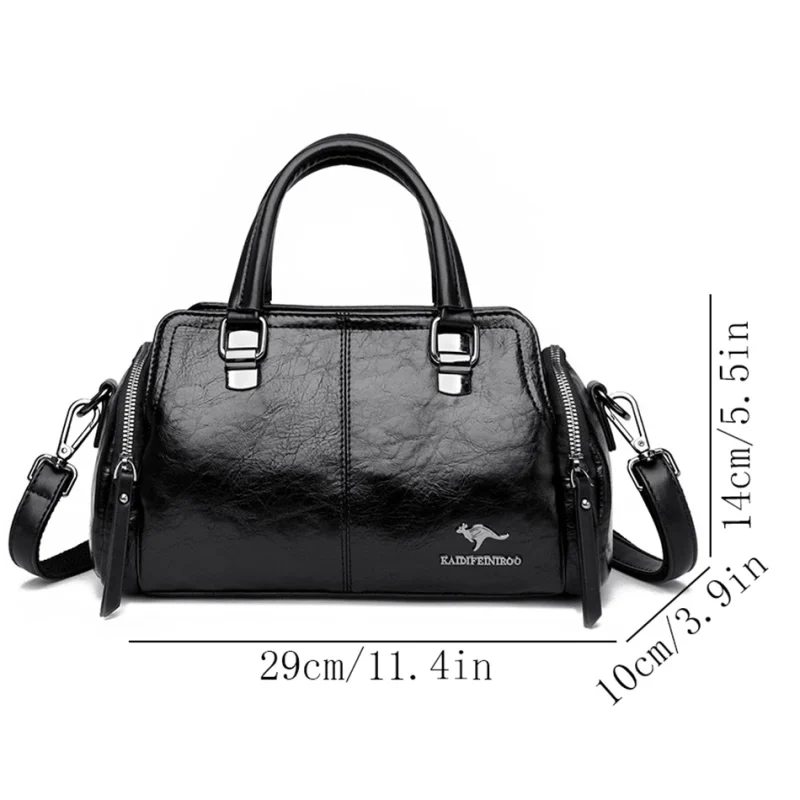 High Quality Ethical Leather Crossbody: Vintage Chic - Image 5