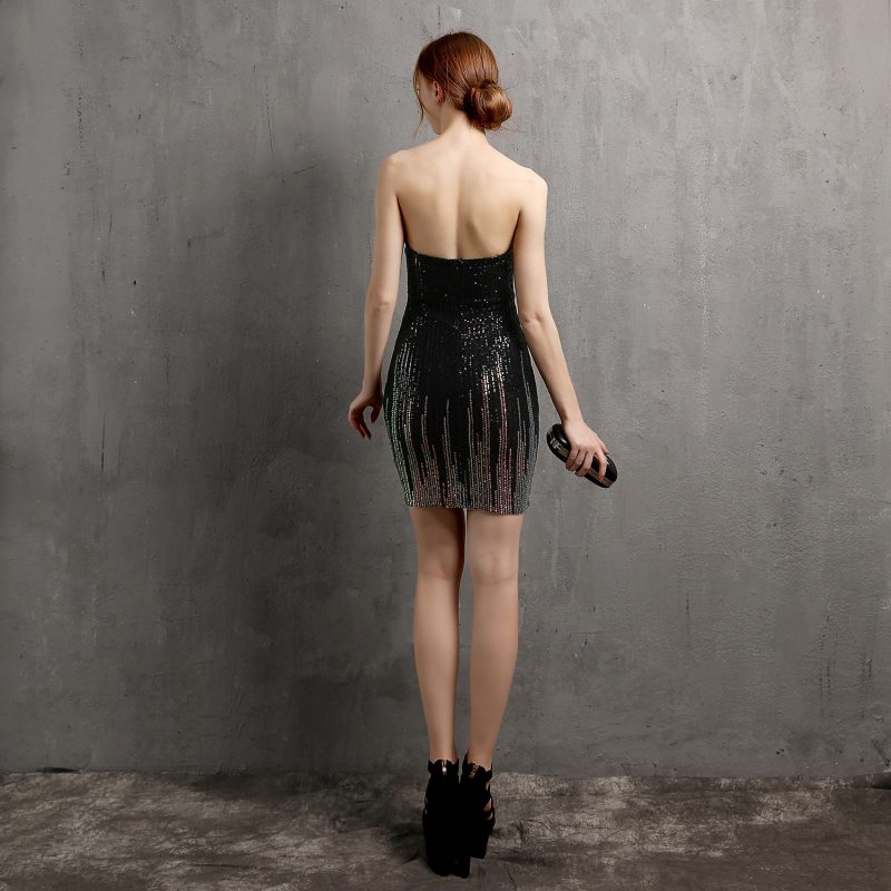 Short Evening Cocktail Dress: Women's Elegant Nightclub - Image 3