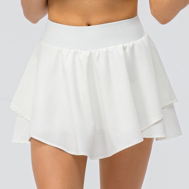 Spring/Summer Breathable Running Culottes: Yoga Exercise Skirt