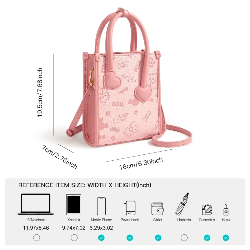 Cool Trend Printed Strap Shoulder Crossbody Bag - Image 3