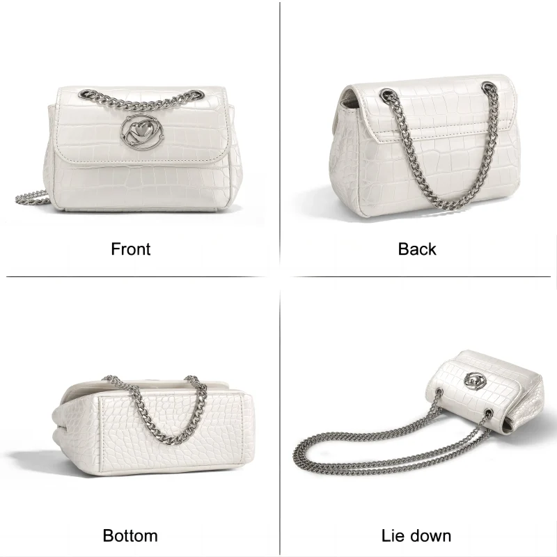 Luxury Texture Crocodile Pattern  Shoulder Bag - Image 6