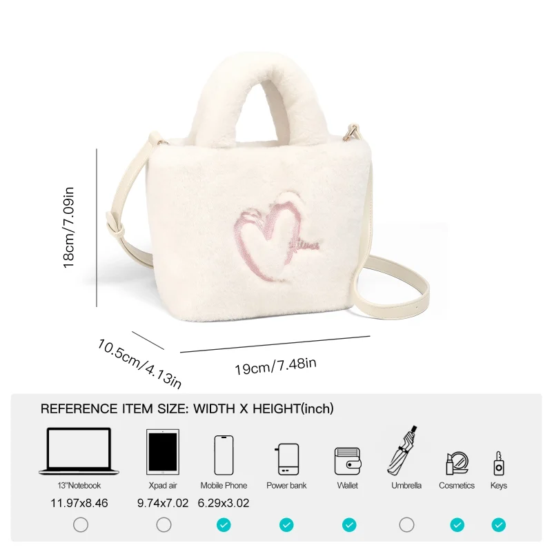 Cute Plush Unique Design Crossbody Bag - Image 3