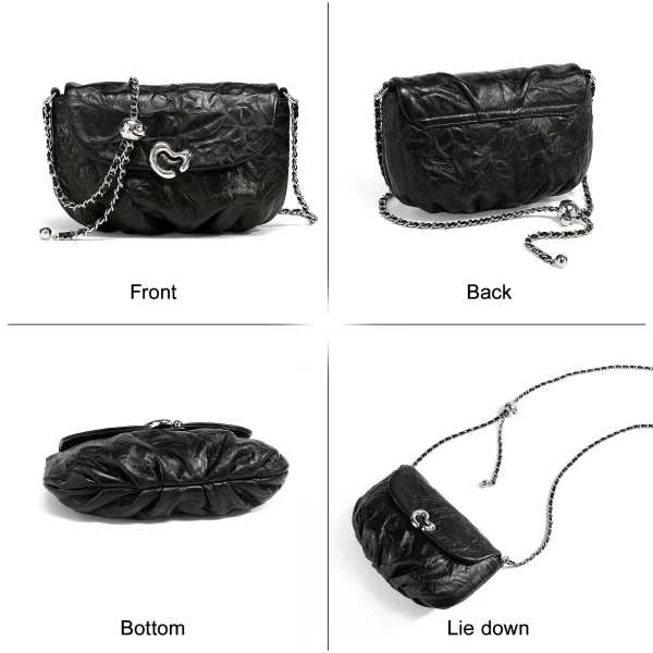 Eco Pleated Large Capacity Shoulder Bag - Image 4