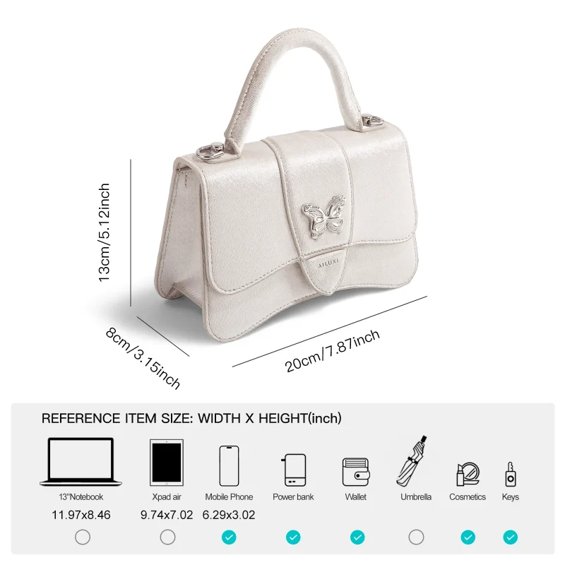 Luxury Original Design Y2K Bow Decoration Crossbody Bag - Image 5