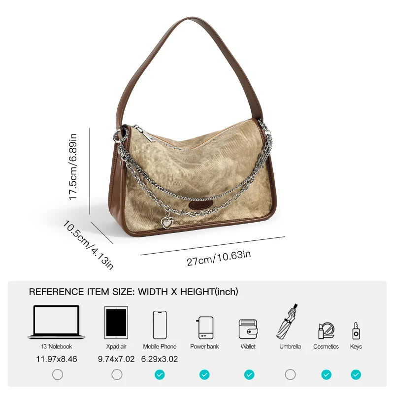 Luxury Retro Chain Decoration Shoulder Bag - Image 3