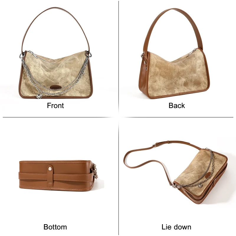 Luxury Retro Chain Decoration Shoulder Bag - Image 5