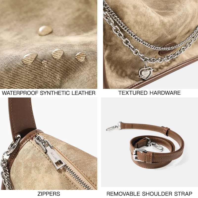 Luxury Retro Chain Decoration Shoulder Bag - Image 6