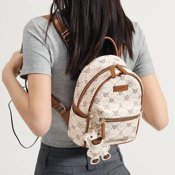 High-Quality Eco Mini Love Print Backpack - Image 2