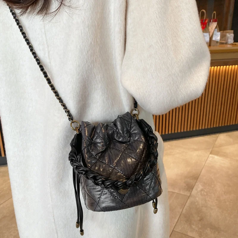 Eco Retro Quilted Bucket Bag