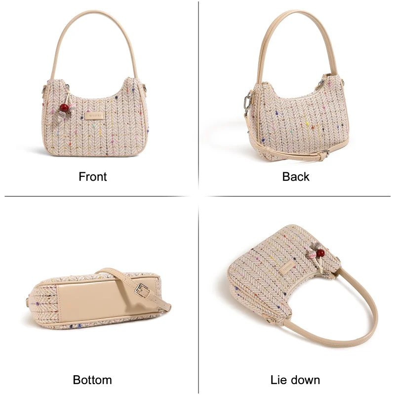 Cute Pendant Zipper Decoration Shoulder Bag - Image 4