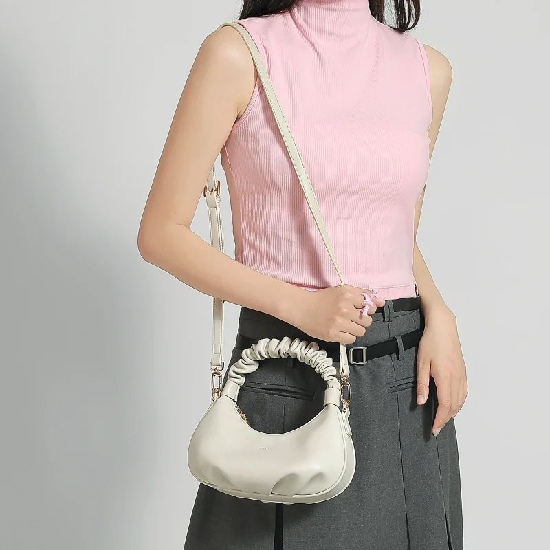 Striped Print Design Crescent Bag - Image 2