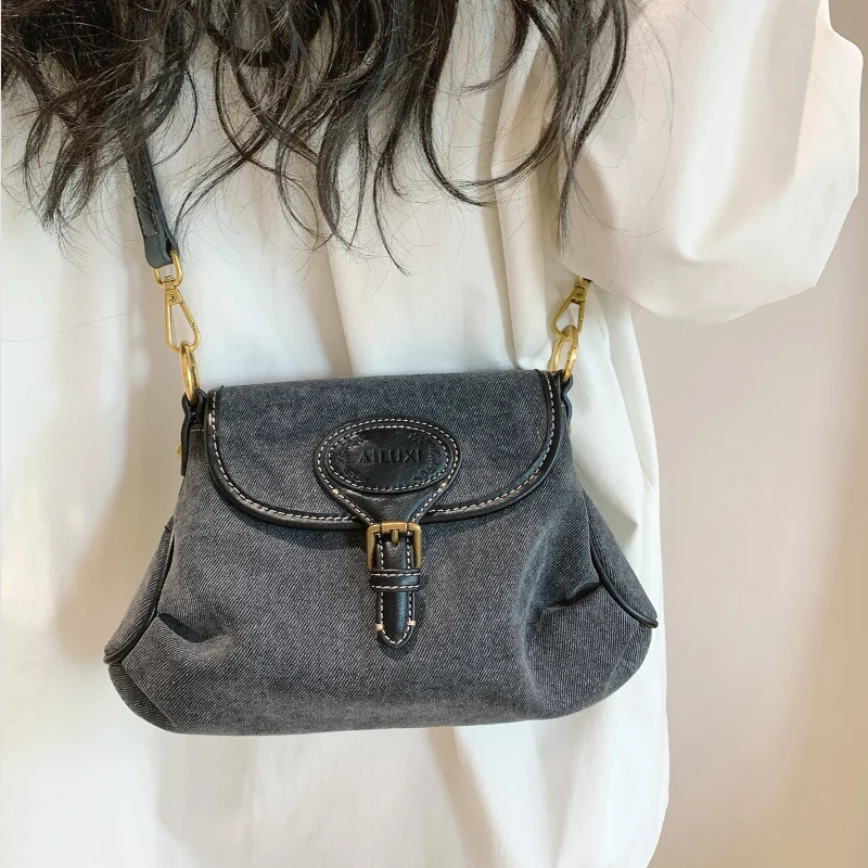 Eco Vintage Cowboy Shoulder Crossbody Bag - Image 4