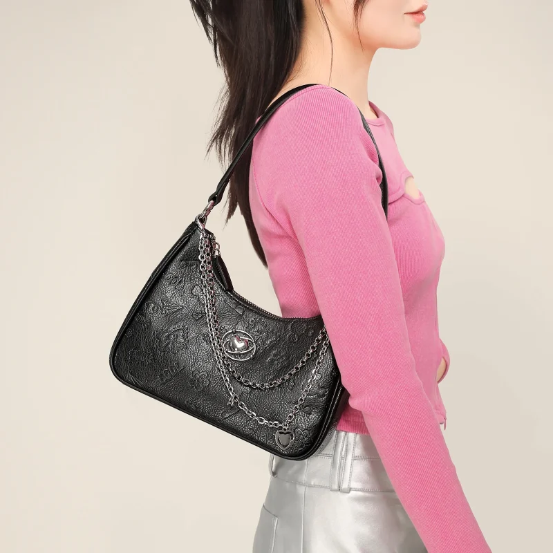 Eco Vintage Luxury Crescent Bag - Image 2