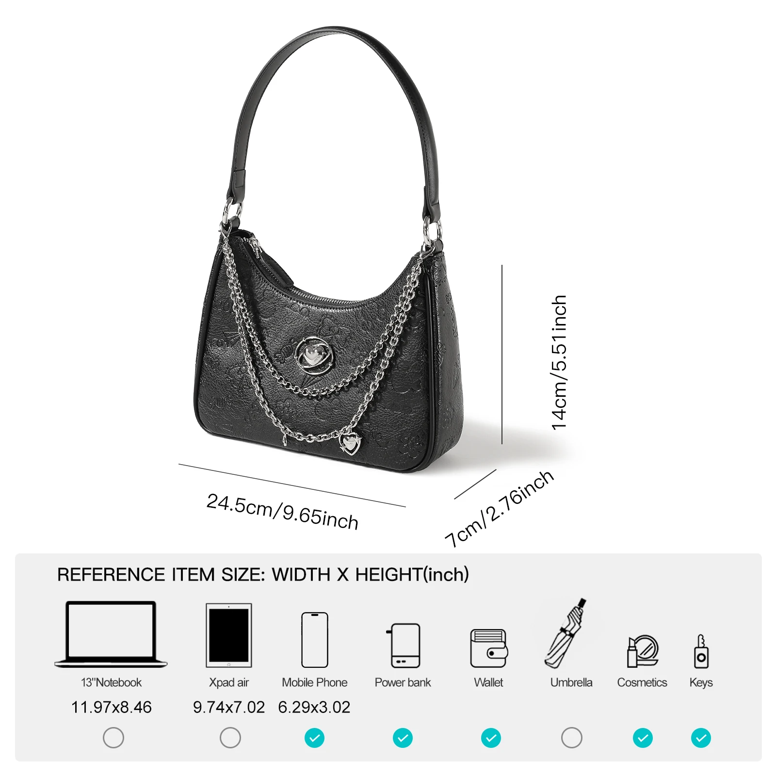 Eco Vintage Luxury Crescent Bag - Image 4