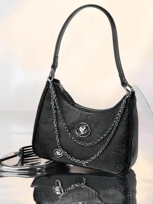 Eco Vintage Luxury Crescent Bag