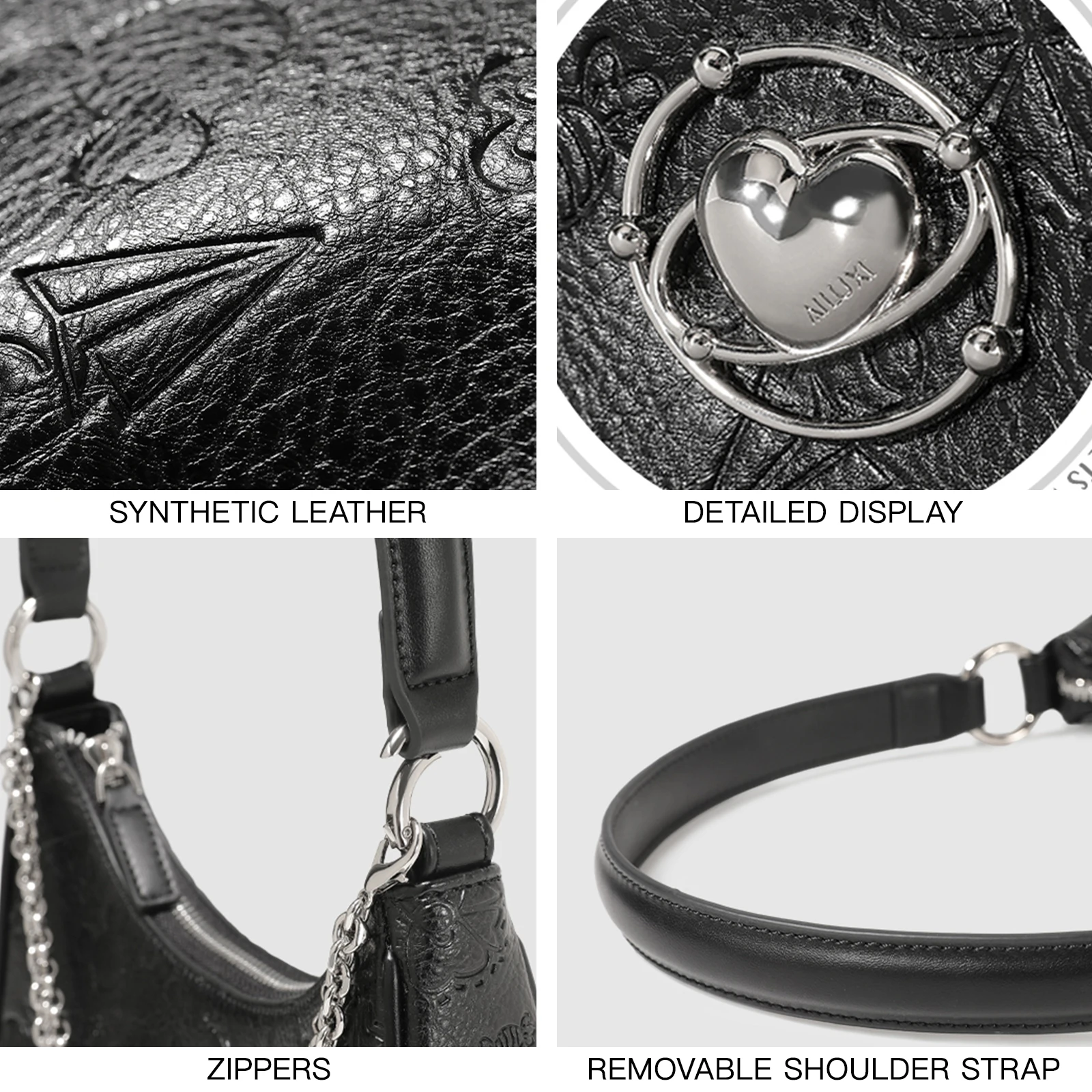 Eco Vintage Luxury Crescent Bag - Image 6