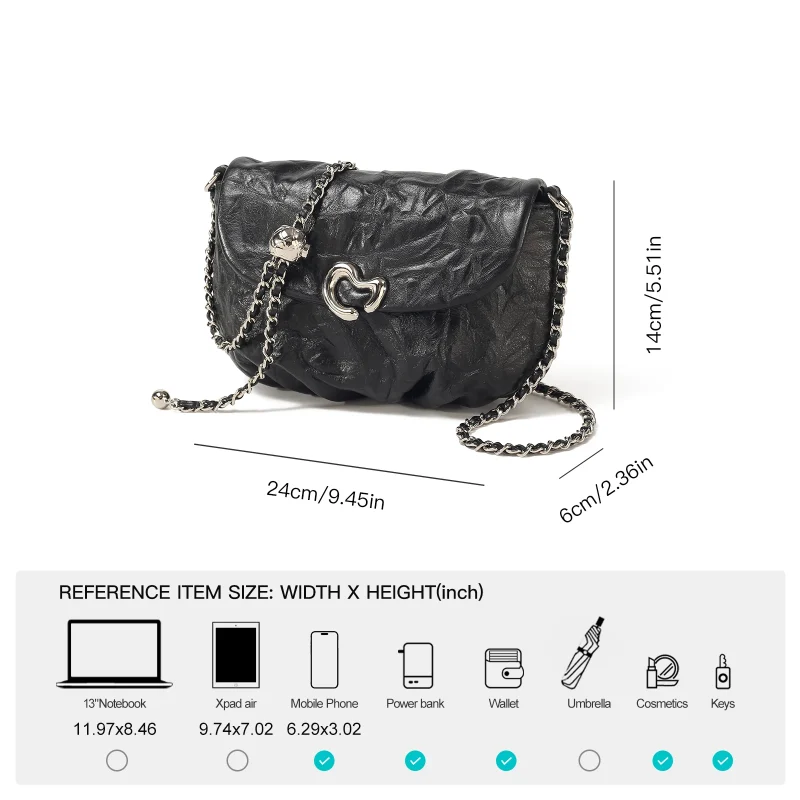Large Capacity Chain Shoulder Bag - Image 3