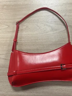 Baguete Red Retro Single Shoulder Bag