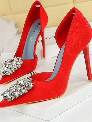 Rhinestone Banquet Beautiful High Heels