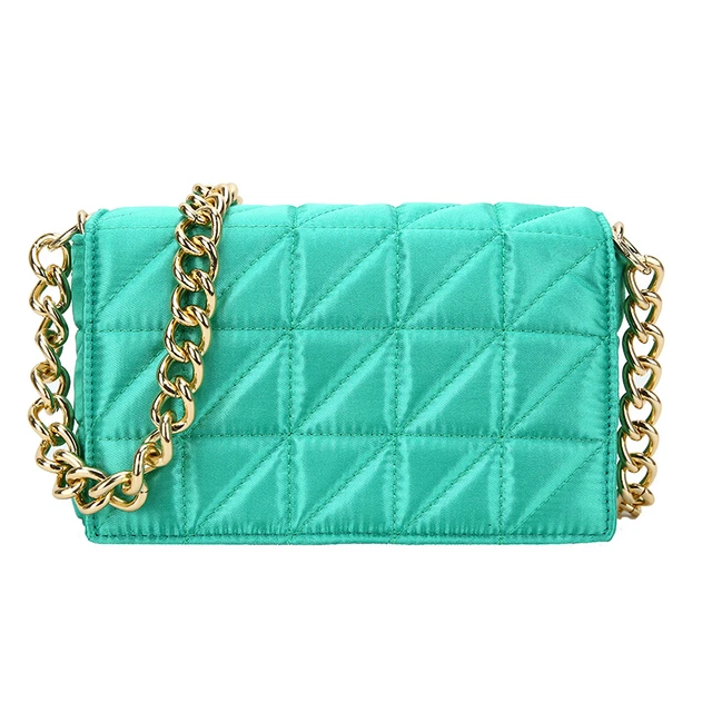 Green shoulder bag