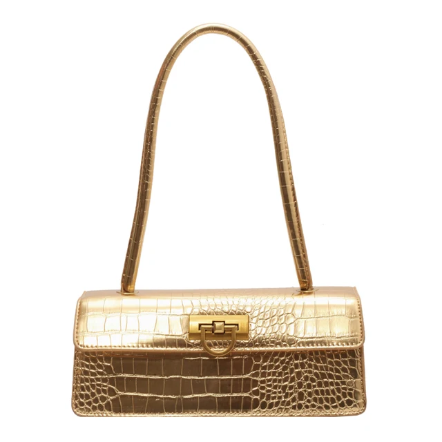 Golden shoulder bag