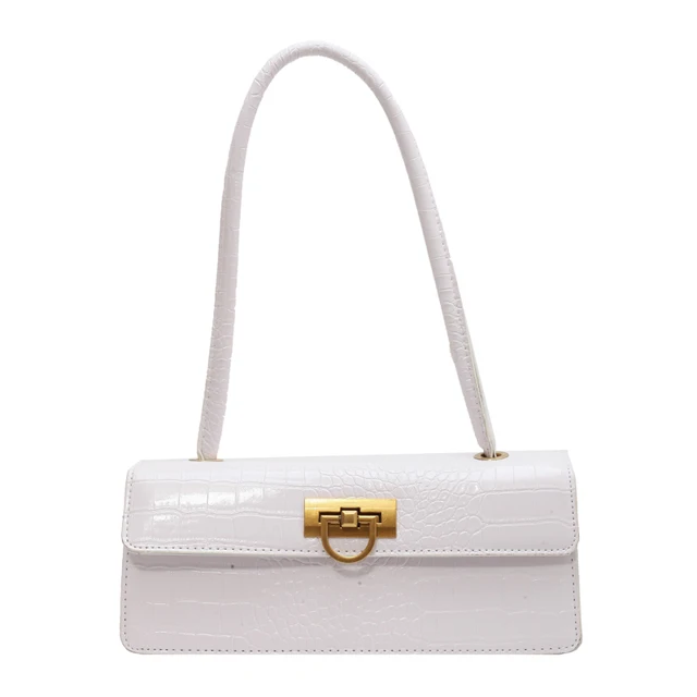 White shoulder bag