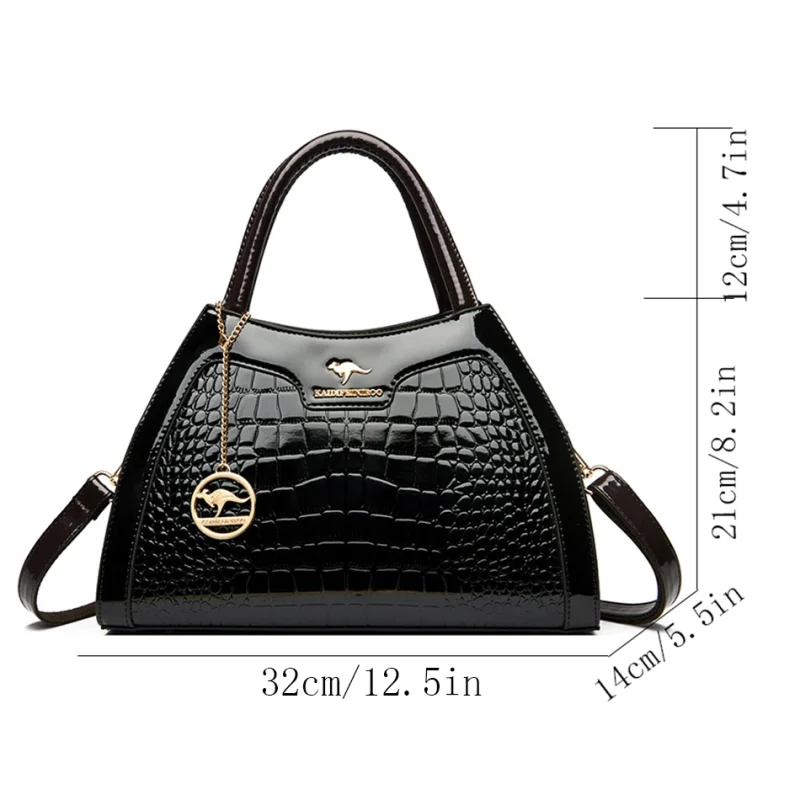 Brand High Quality Leather Luxury Designer Shoulder Messenger Bag - Image 4