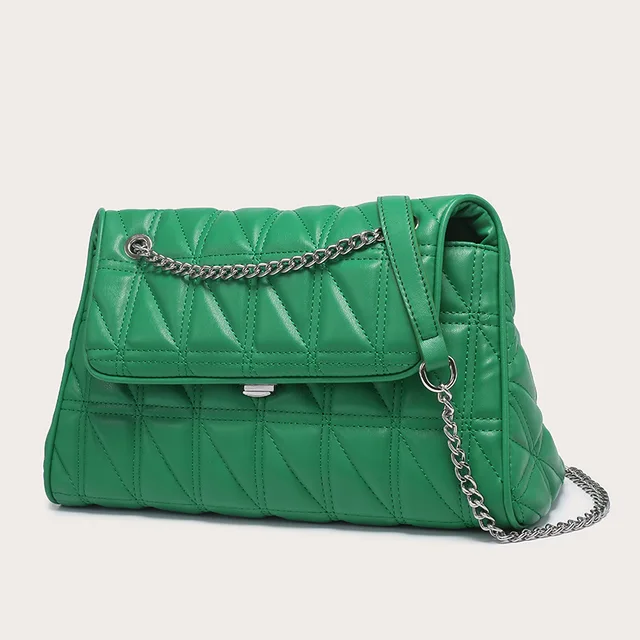 Green shoulder bag