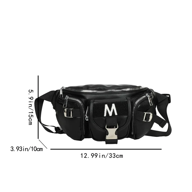 Luxury Designer High Multi-Pocket Waist Bag - Image 3