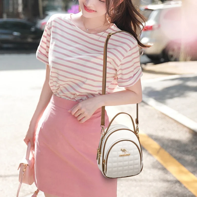 Elegant Soft Leather  Designer Crossbody Bag - Image 3
