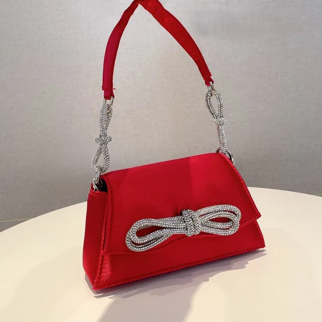 Red shoulder bag