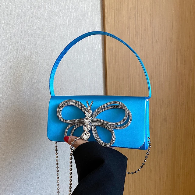 Blue shoulder bag