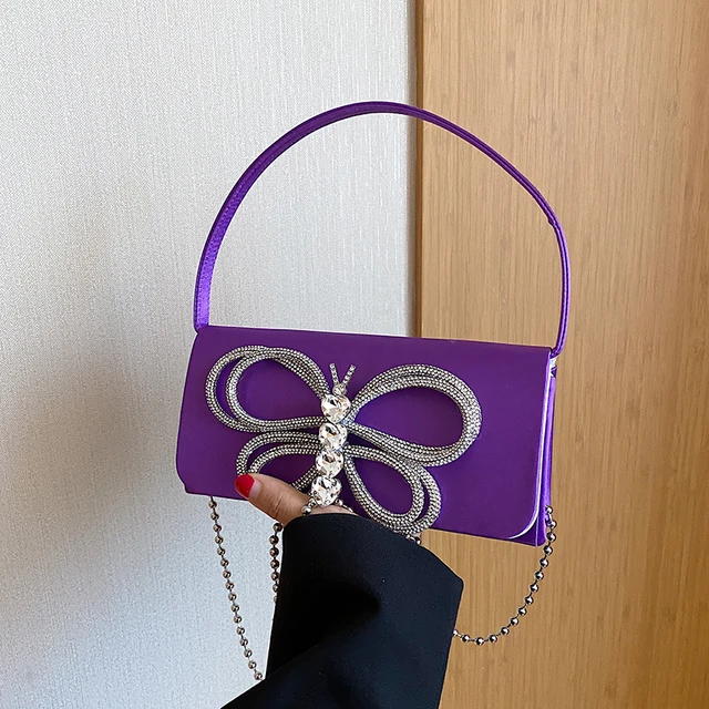 Purple shoulder bag