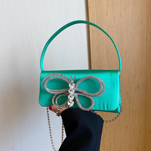 Green shoulder bag