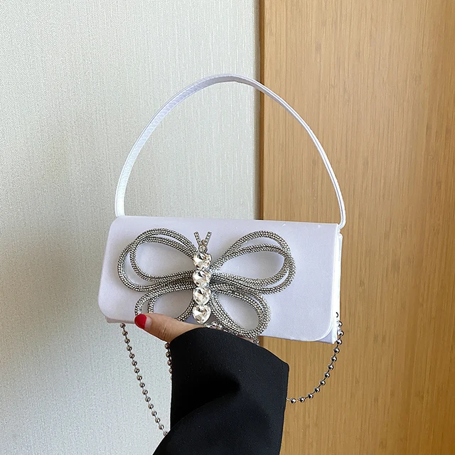 White shoulder bag