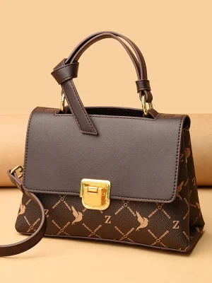 Top Quality Luxury Brand Dual Straps Underarm Sac A Main Purse