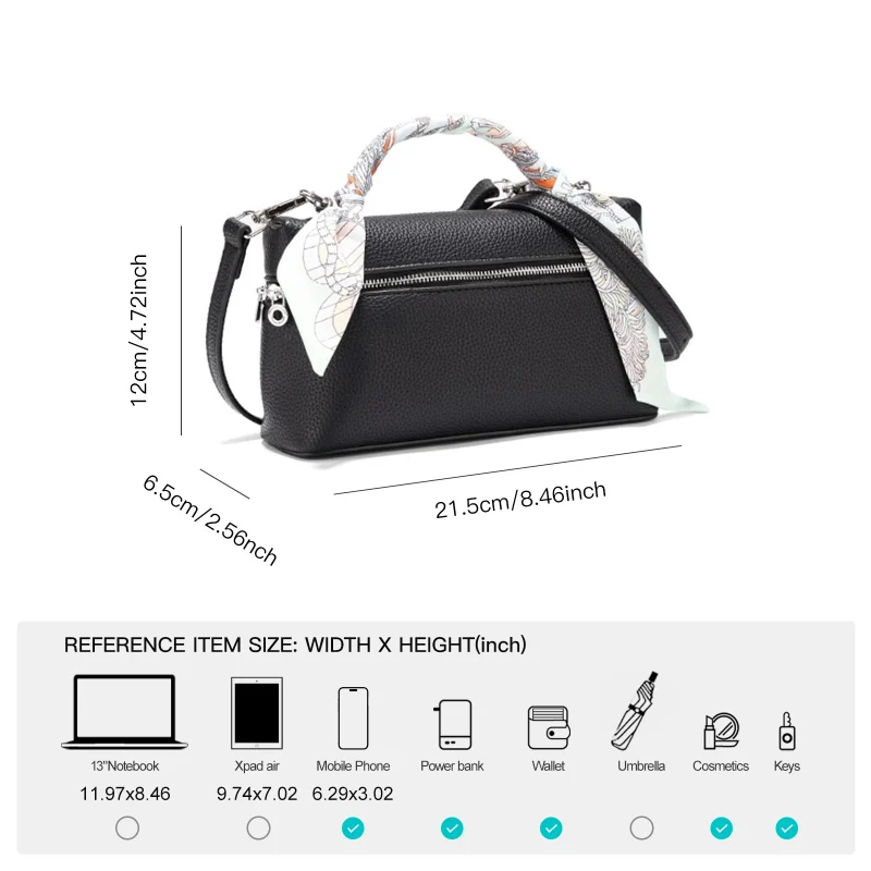 Genuine Leather Luxury Box Bag - Image 4