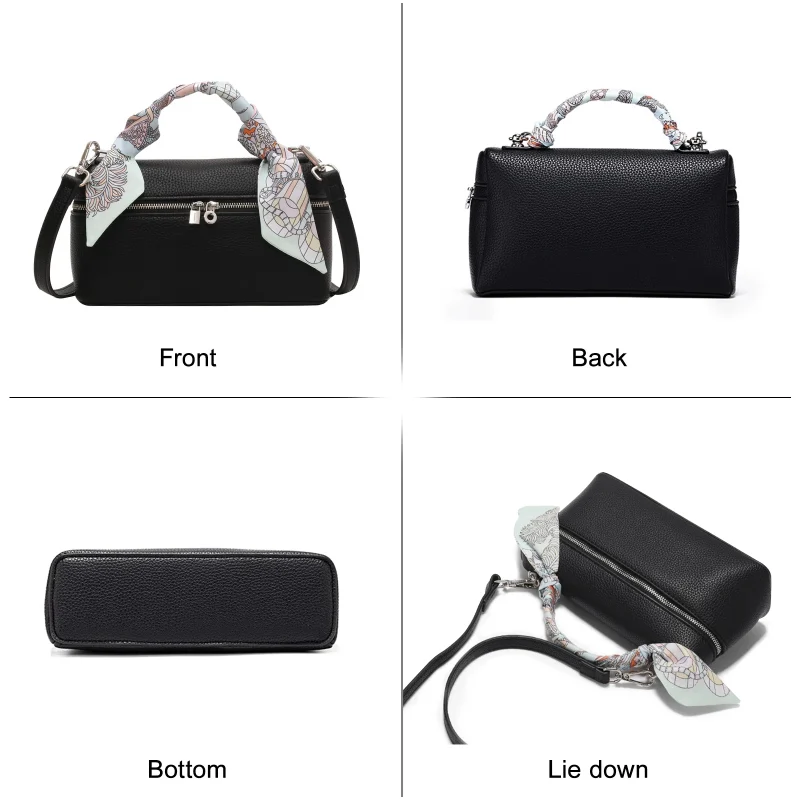 Genuine Leather Luxury Box Bag - Image 5