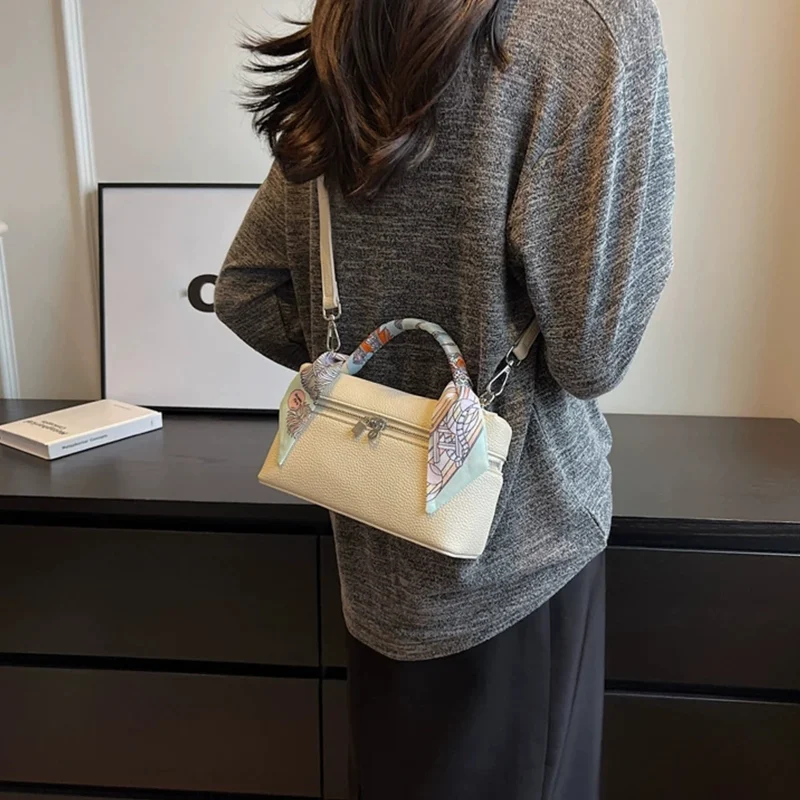 Genuine Leather Luxury Box Bag - Image 6