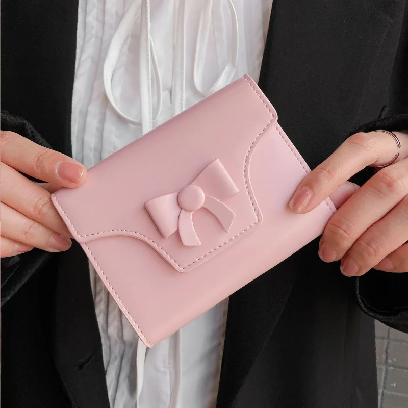 High Quality Genuine Leather  Bowknot Wallet - Image 3