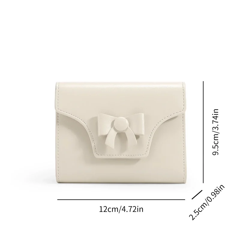 High Quality Genuine Leather  Bowknot Wallet - Image 5