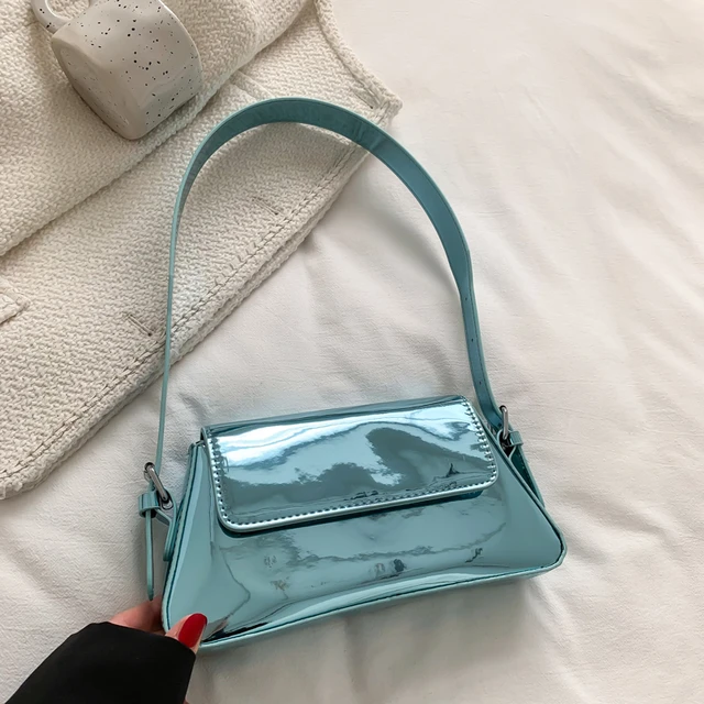 Blue shoulder bag