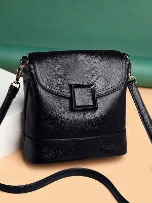 Soft Leather Luxury Designer Solid Shoulder Crossbody Bags