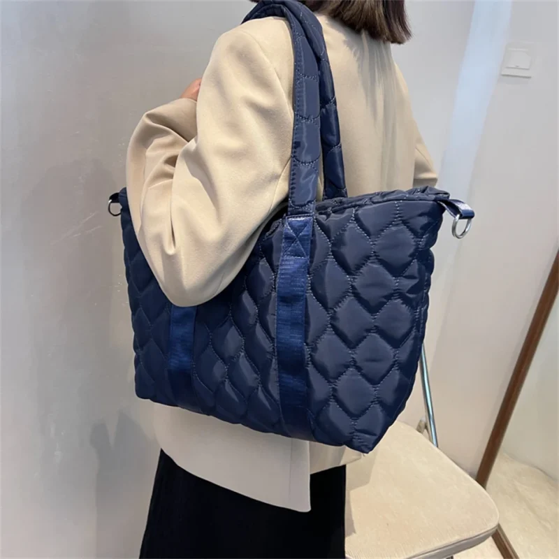High Quality Quilted Eco Tote: Designer Winter Bag - Image 4