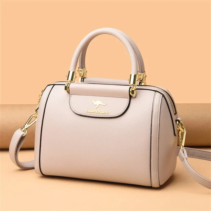 Granded Branded Cowhide Leather Casual Crossbody Shoulder Messenger Bags - Image 5