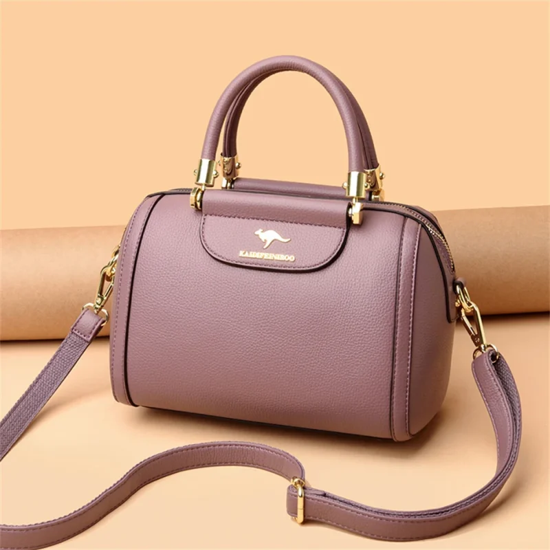 Granded Branded Cowhide Leather Casual Crossbody Shoulder Messenger Bags - Image 6