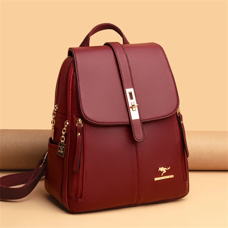 Luxury Designer Vintage Leather Eco-Backpack - Image 3